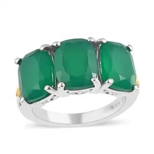 Verde Onyx 3 Stone Ring